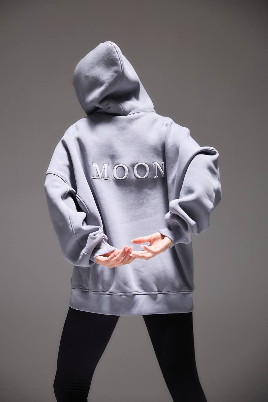 Sudadera con capucha OVERSIZED con bordado 3D "MOON"