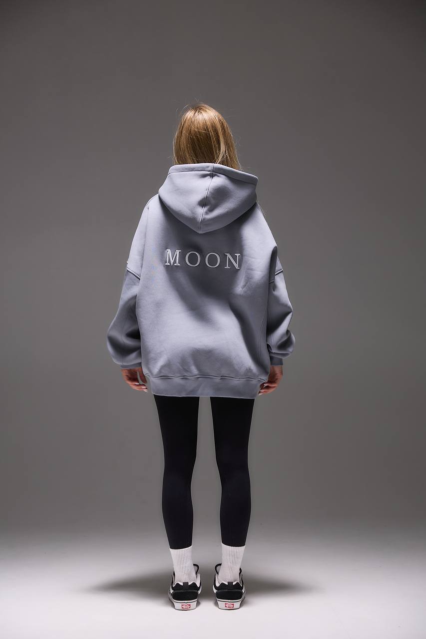 Sudadera con capucha OVERSIZED con bordado 3D "MOON"