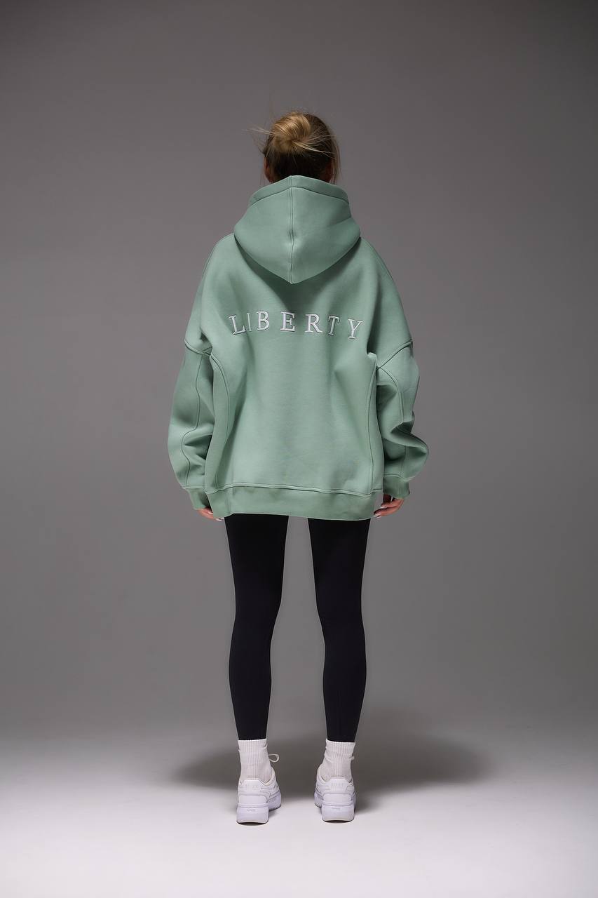 Sudadera con capucha OVERSIZED con bordado 3D "LIBERTY"